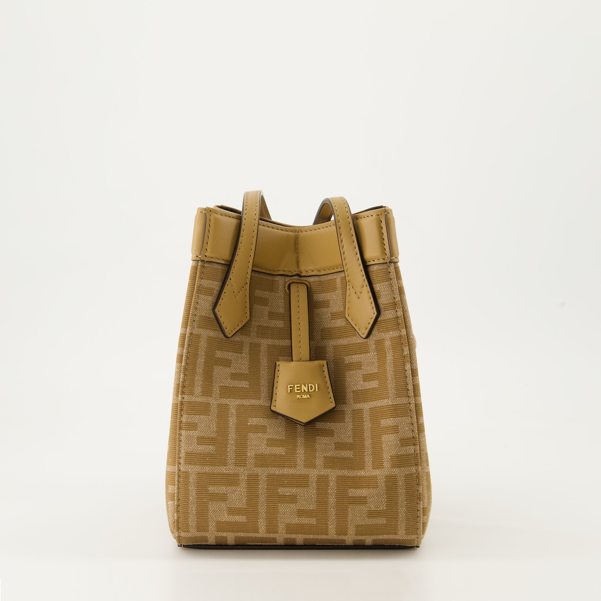 Sacs seau Mini sac Origami Fendi Marron Femme