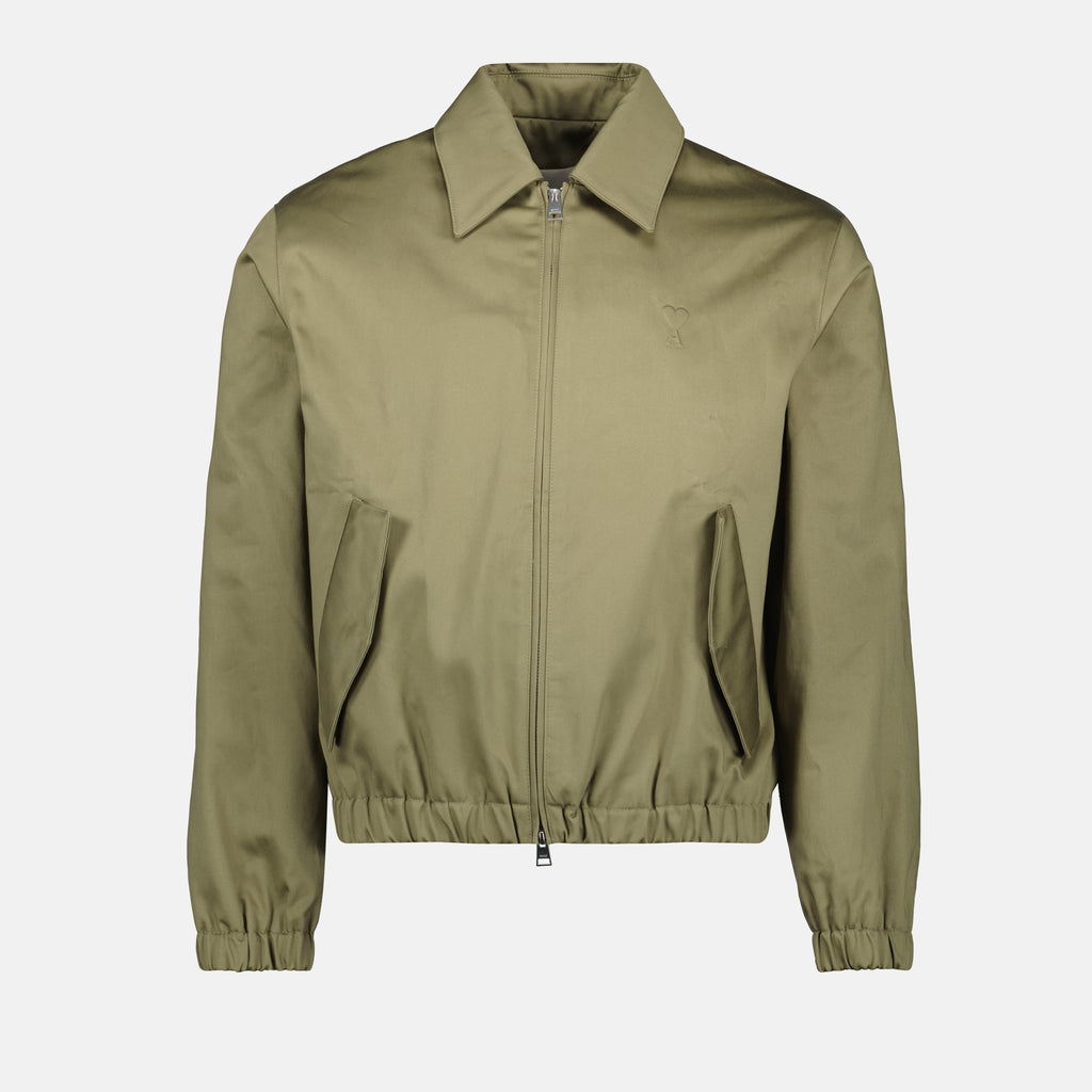 Vestes Veste zippée Ami de coeur Ami PARIS Kaki Homme