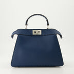 Bolsos de mano y al hombro Sac Peekaboo ISeeU Petit Fendi Azul Femme