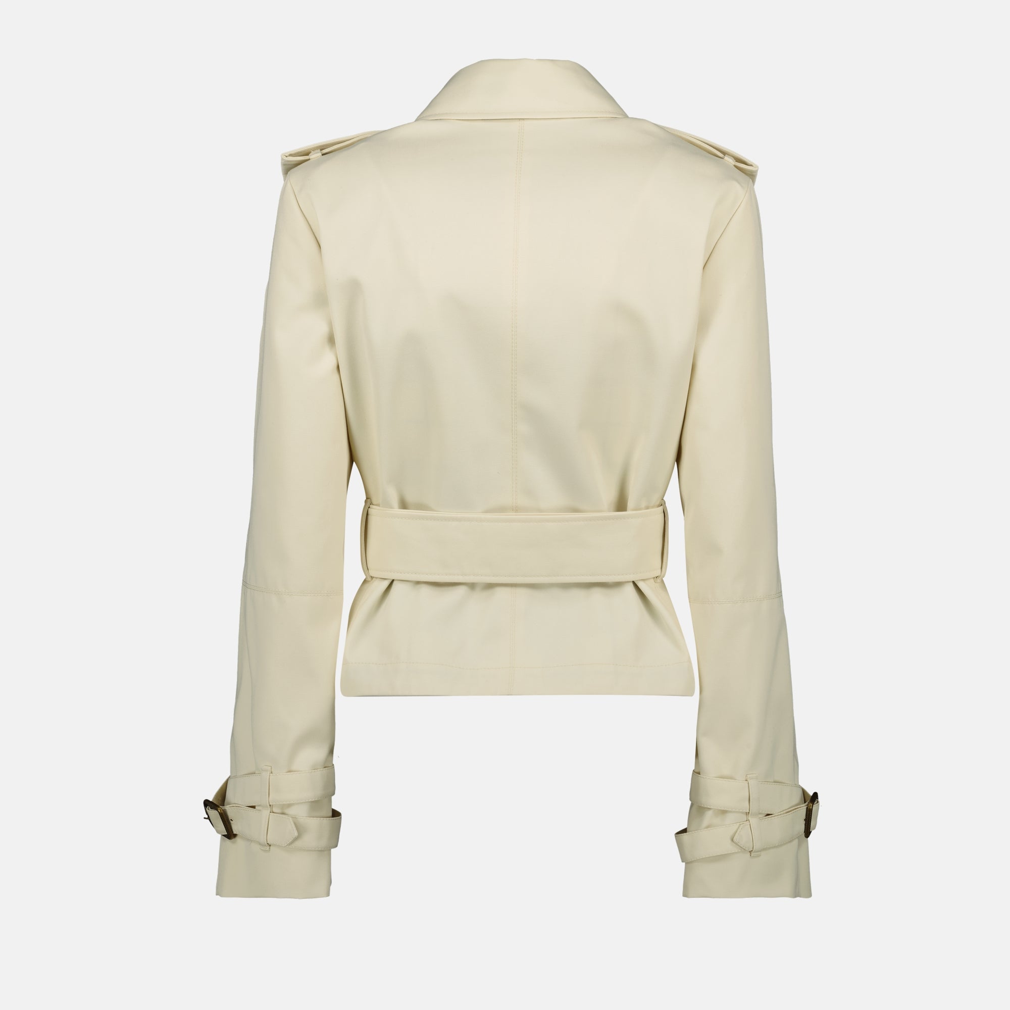 Manteaux Tench court Burberry Beige Femme