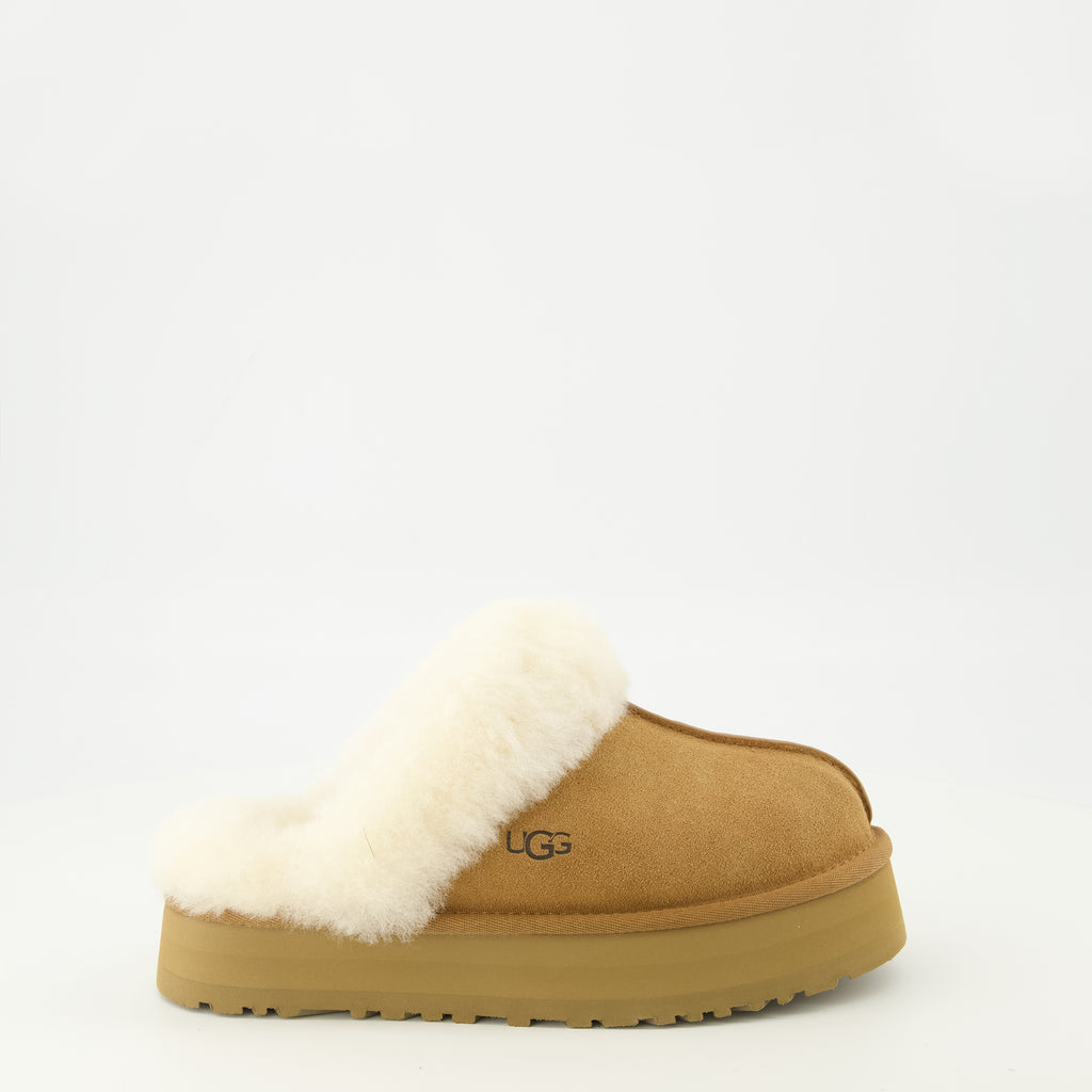 Image of the Ugg brand brown Slide Mules for Women - Spring-Summer 2026 - Right side view