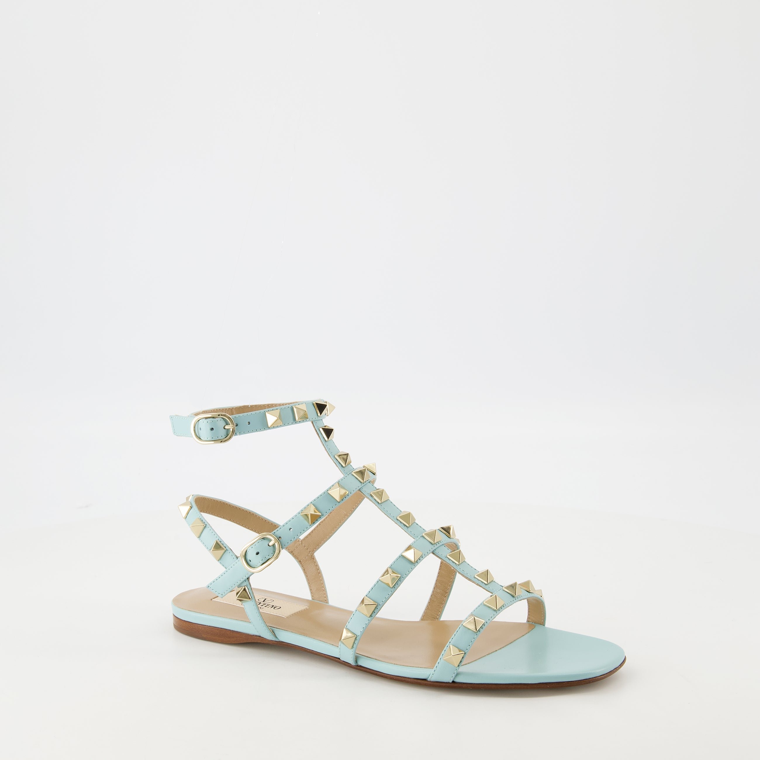 Sapatos abertos Sandálias Rockstud Valentino Garavani Azul Femme