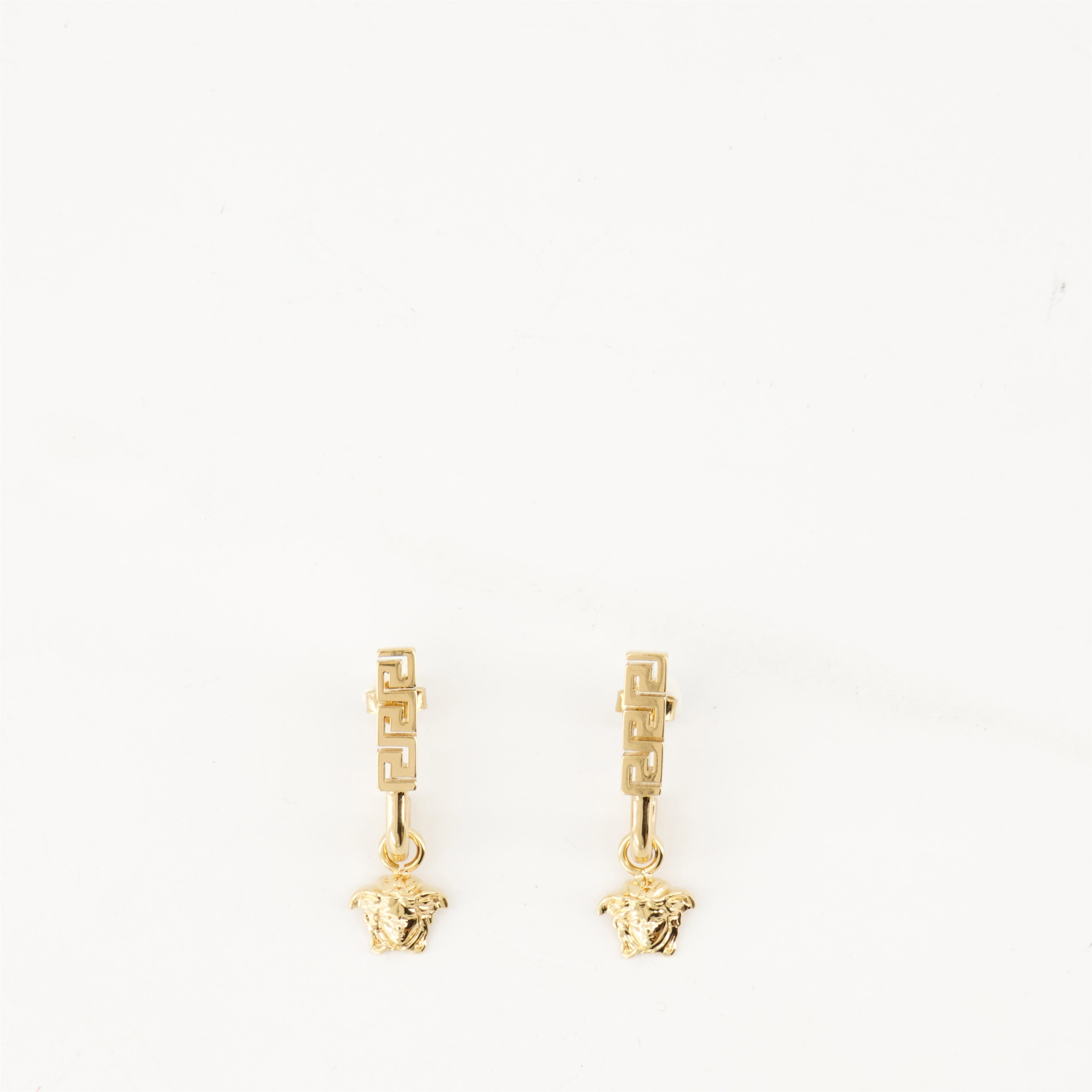 Bijoux Boucles d'oreilles Medusa Greca Versace Doré Femme