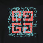 Camisetas T-shirt Impressa 4G Givenchy Preto Homme