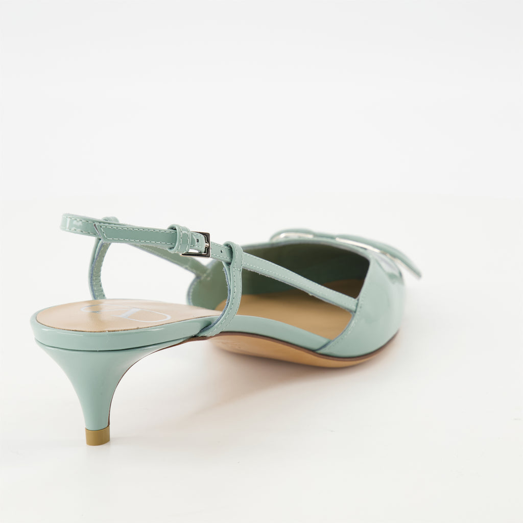 Sapatos de salto VLogo Pumps Valentino Garavani Verde Femme