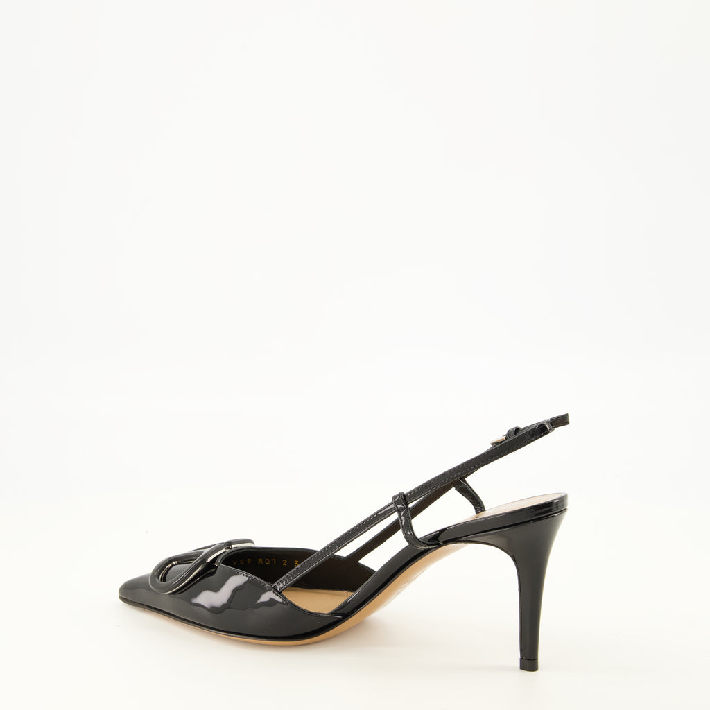 Escarpins VLogo Patentleder Pumps Valentino Garavani Noir Femme