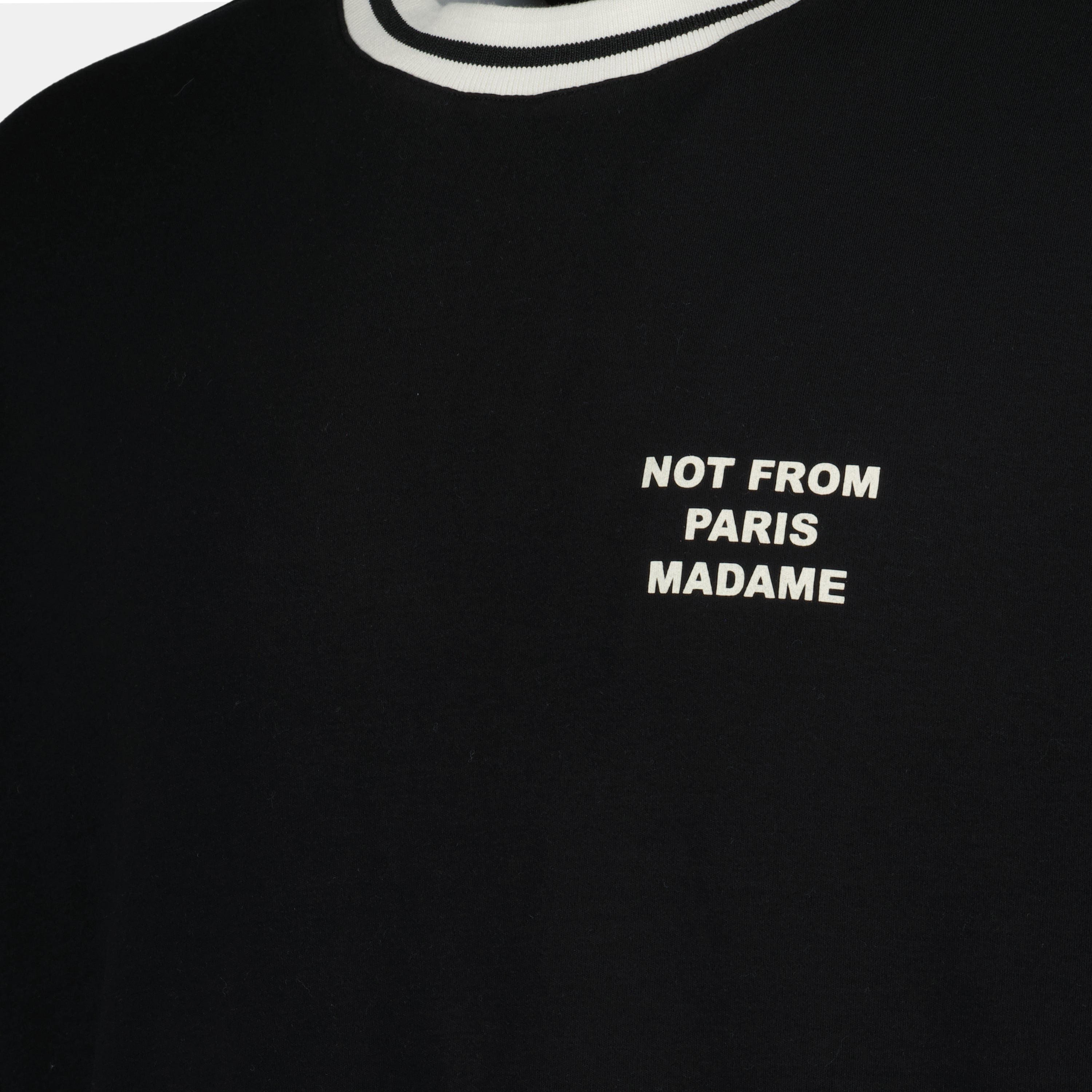 Camisetas T-shirt slogan sport Drole De Monsieur Negro Homme