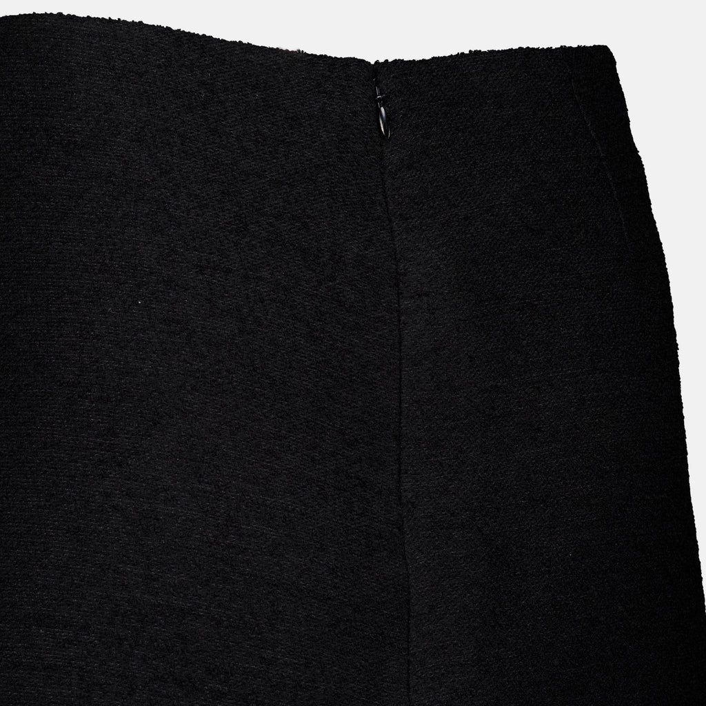 Jupes Mini jupe noir en laine Fendi Noir Femme
