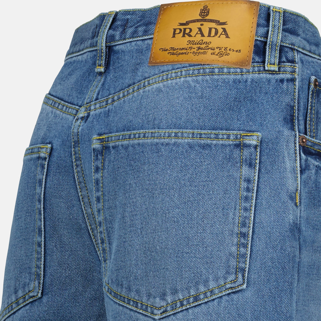 Shorts Short en jean Prada Bleu Femme