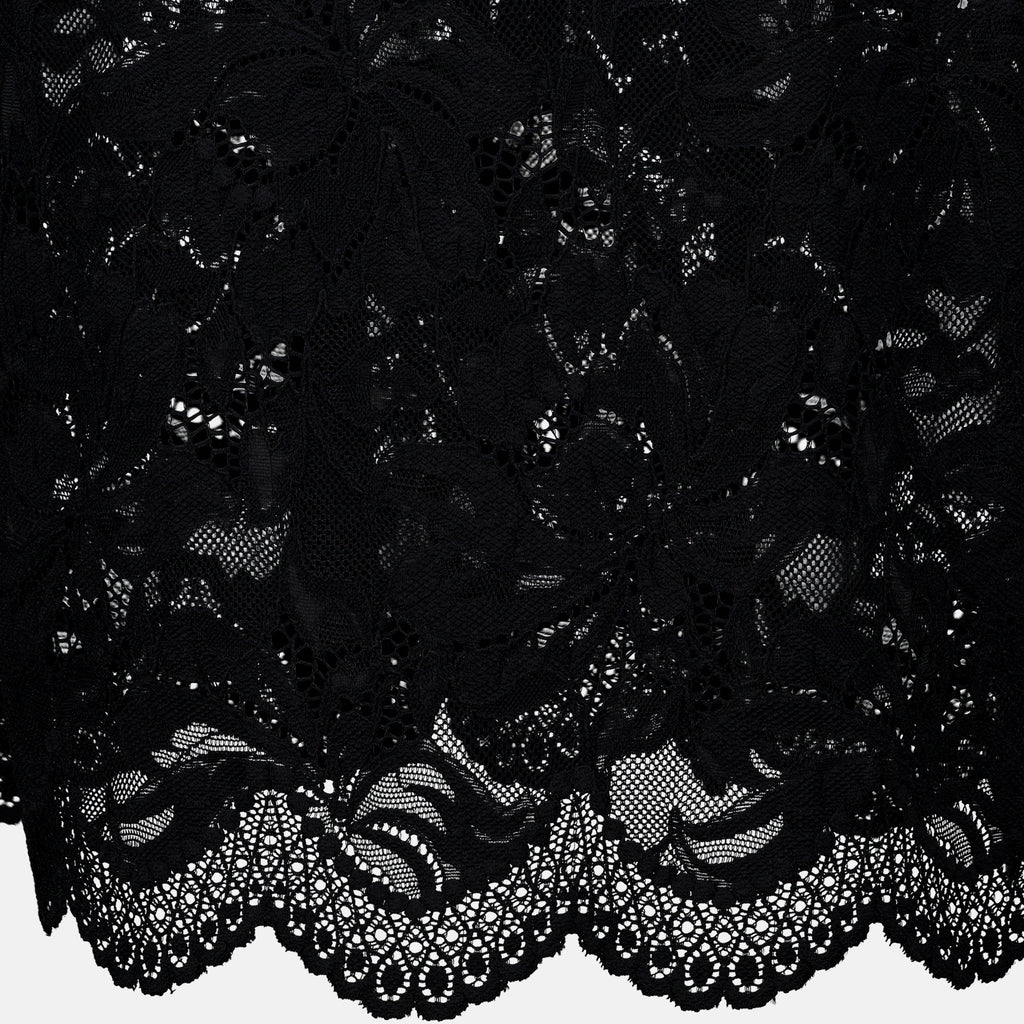 Jupes ブラックレースミディスカート Rabanne Noir Femme