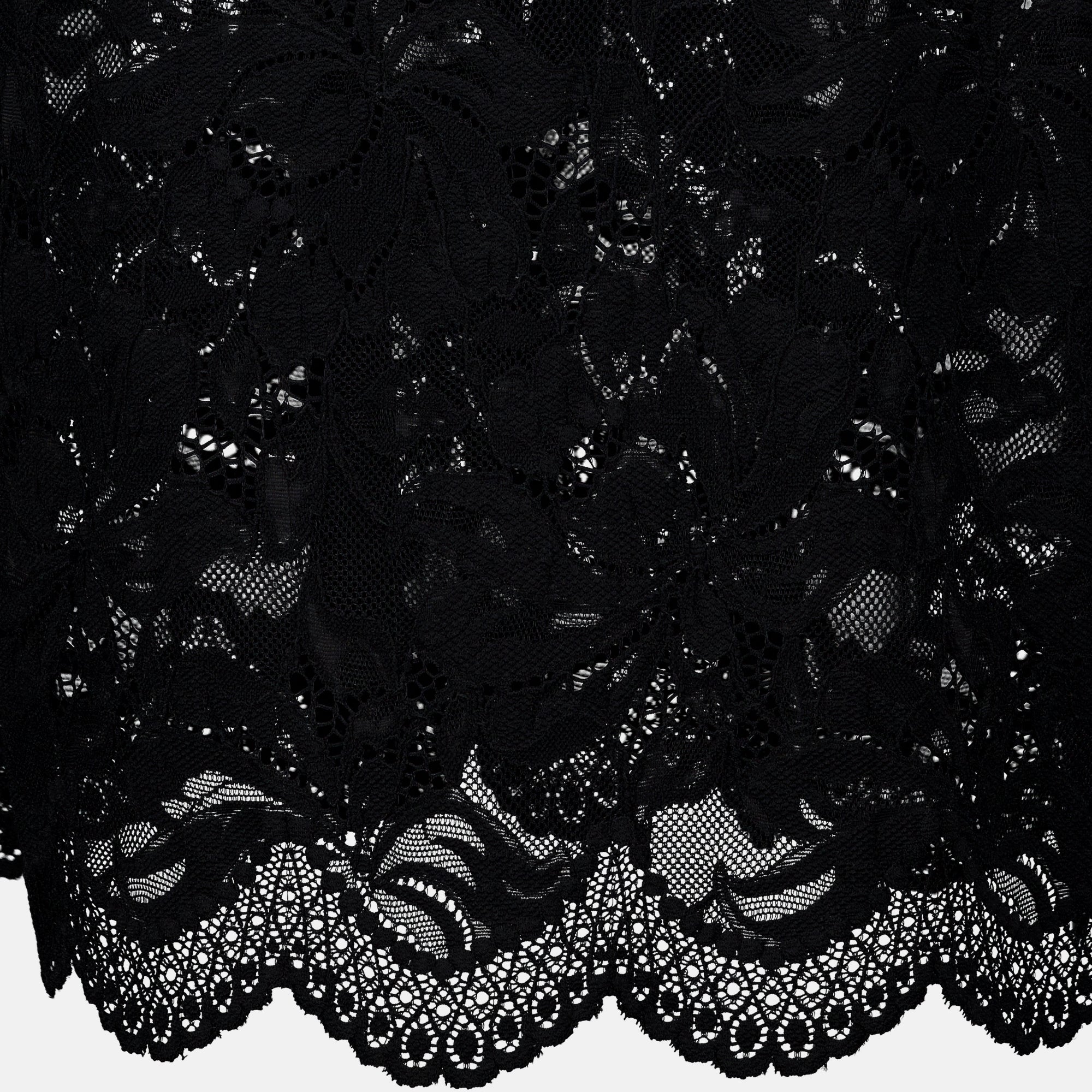 Jupes Jupe midi en dentelle noire Rabanne Noir Femme