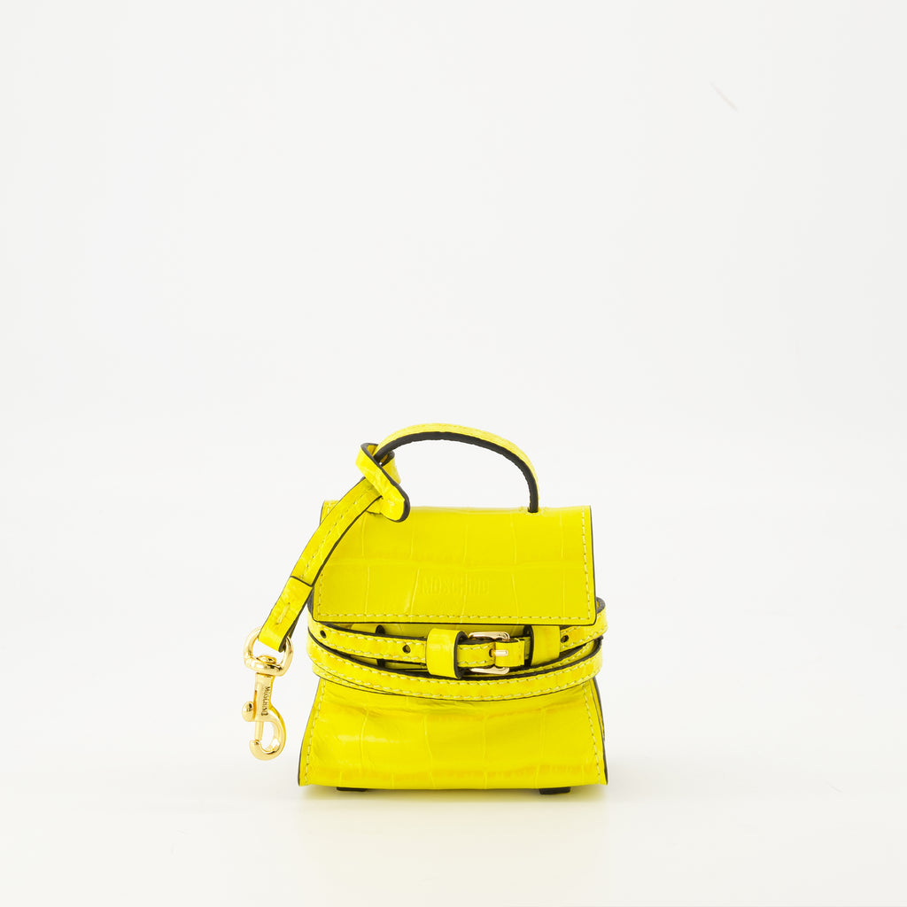 Image de l'article Micro sac Tie Me de la marque Moschino pour Femme - Saison Automne-Hiver 2025 - Vue de Face