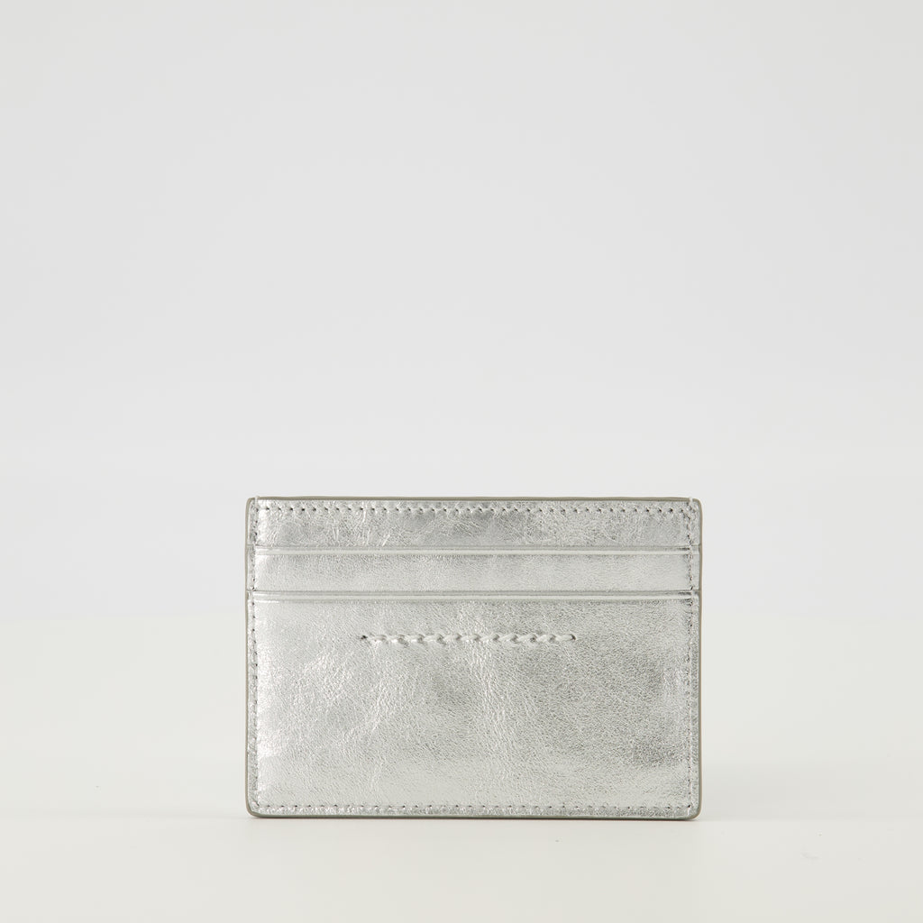 Image de l'article Porte-cartes Numeric métallisé de la marque Mm6 pour Unisex - Saison Printemps-Été 2026 - Vue de Dos