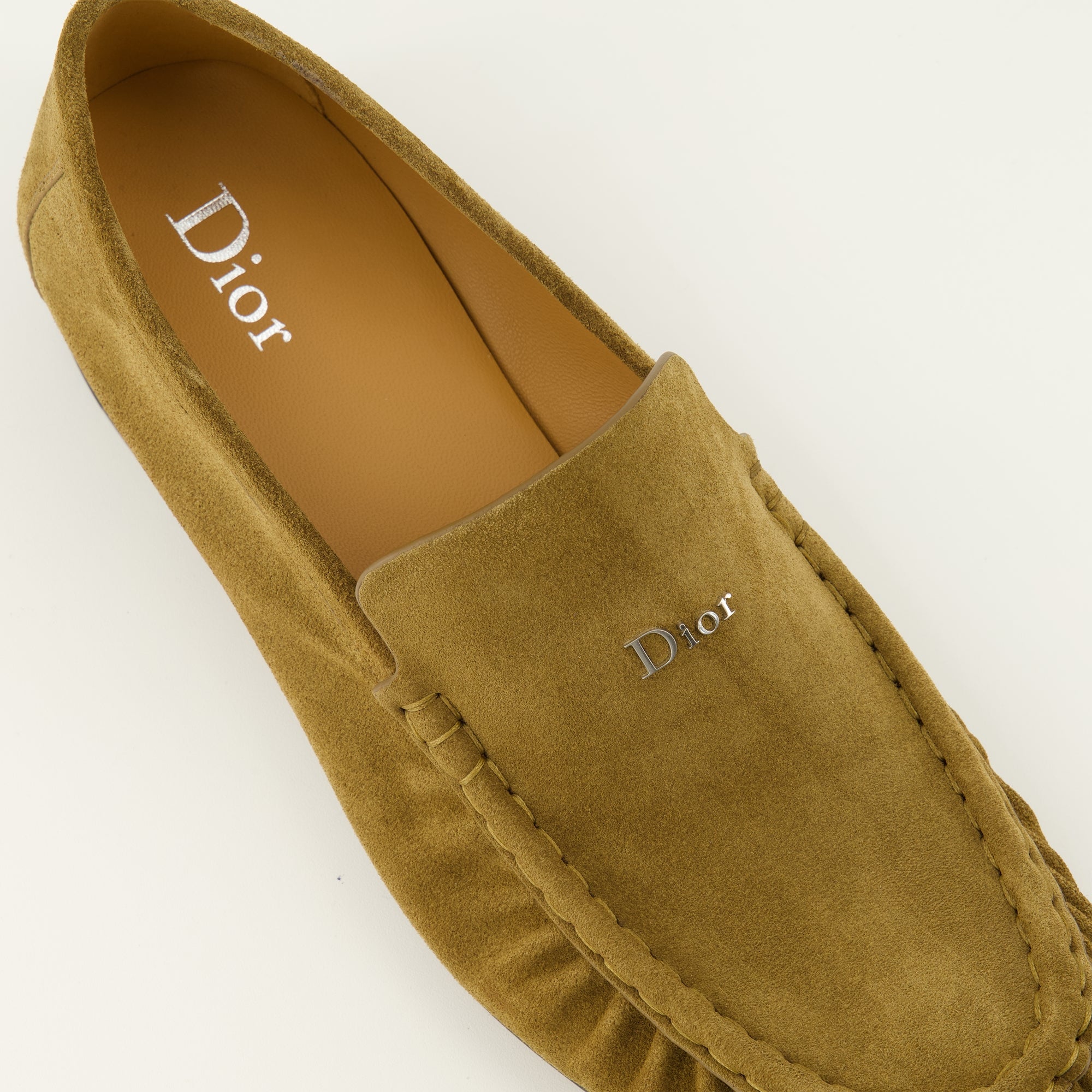 Mocassins モーリスローファー ライトブラウンスエード Dior Marron Homme