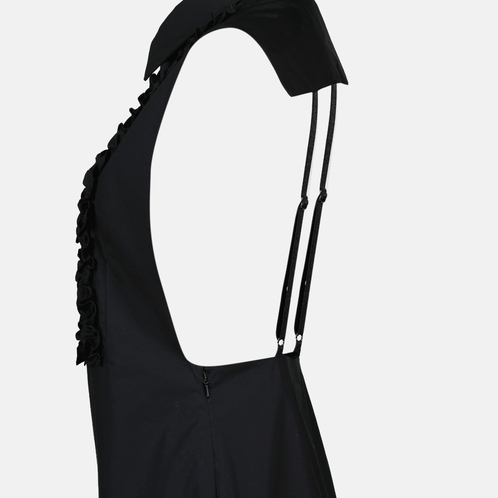 Robes Robe en popeline Moschino Noir Femme