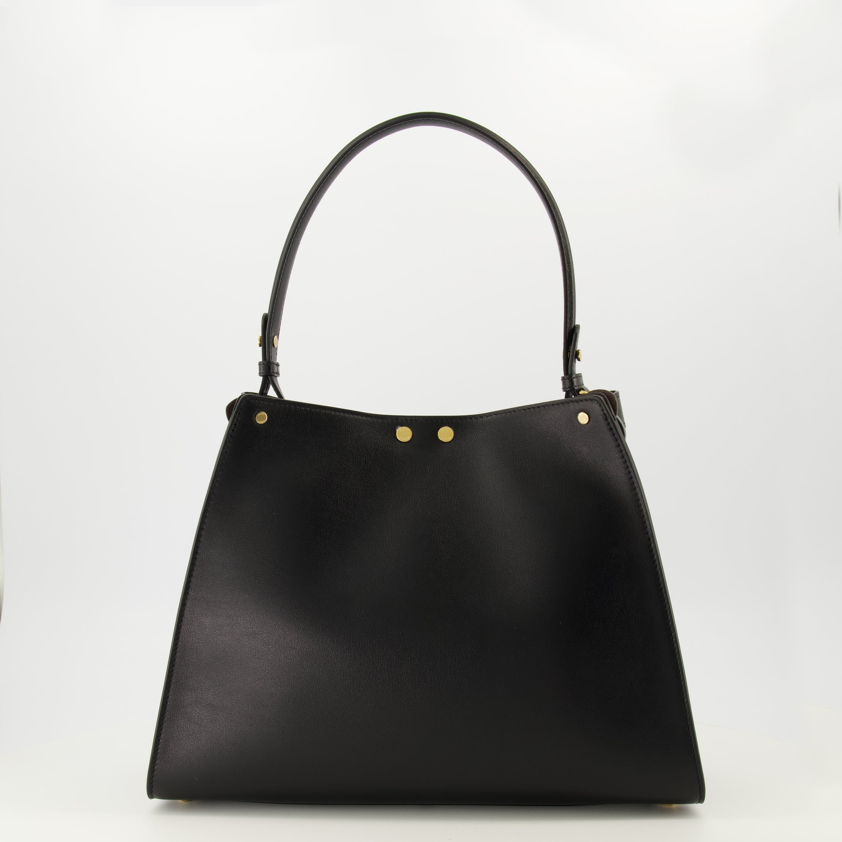 Image de l'article Sac Fendi Way medium en cuir noir de la marque Fendi pour Femme - Saison Printemps-Été 2026 - Vue de Dos