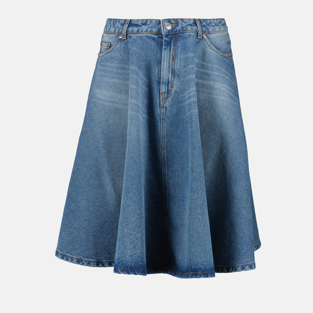 Jupes Jupe midi à godets Ami PARIS Bleu Femme