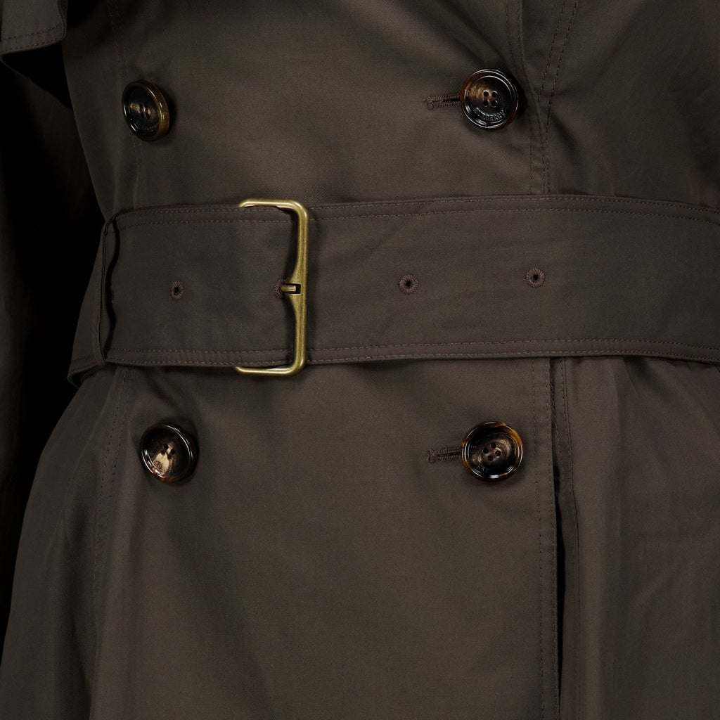 Manteaux Trench lungo Pembury in gabardine marrone Burberry Marron Femme