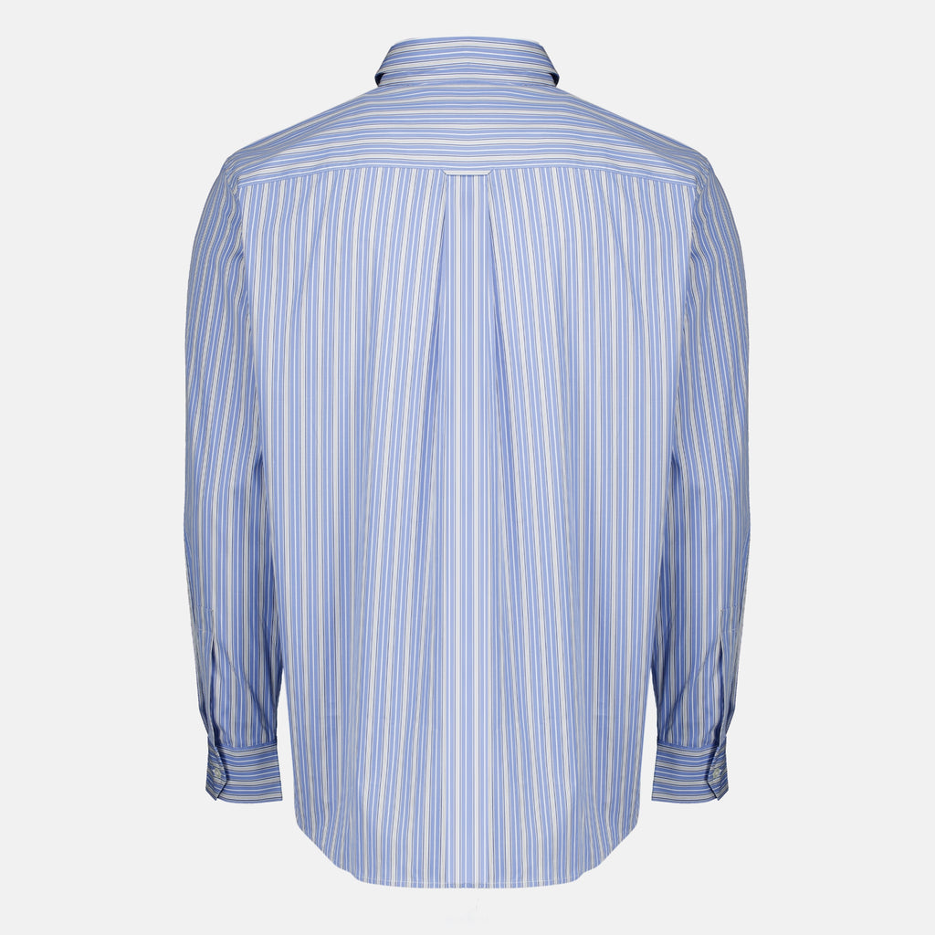Chemises Cassandre Gestreiftes Blaues Hemd Saint Laurent Bleu Homme