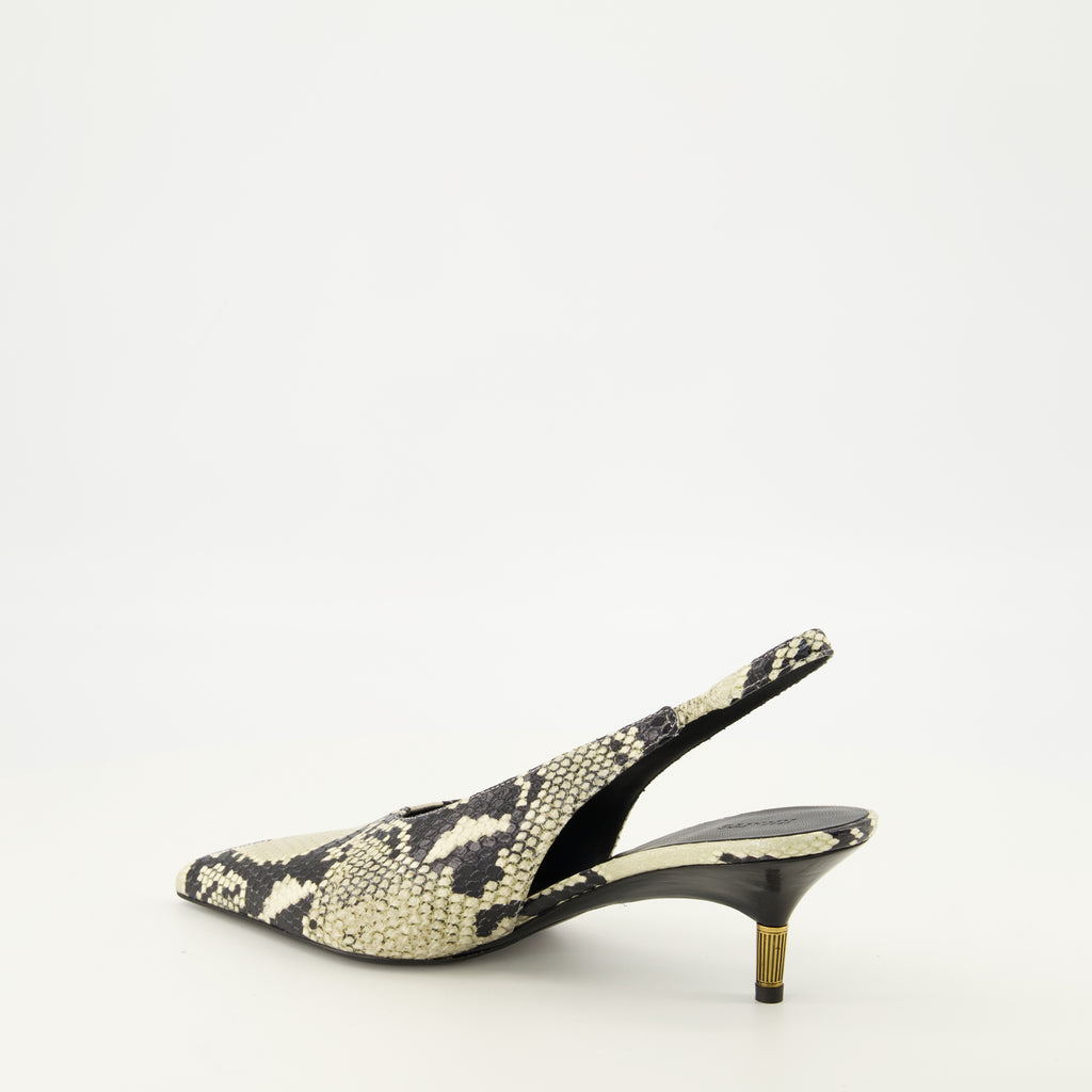 Escarpins Bella Low Python Haut Effekt Pumps Khaite Gris Femme