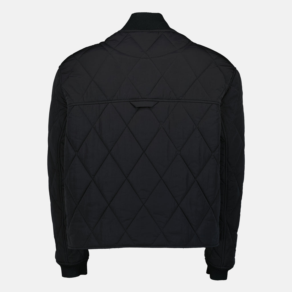 아이템 이미지 블랙 나일론 퀼티드 재킷 Ami PARIS의 유니섹스 - 봄-여름 2026 - 후면 보기