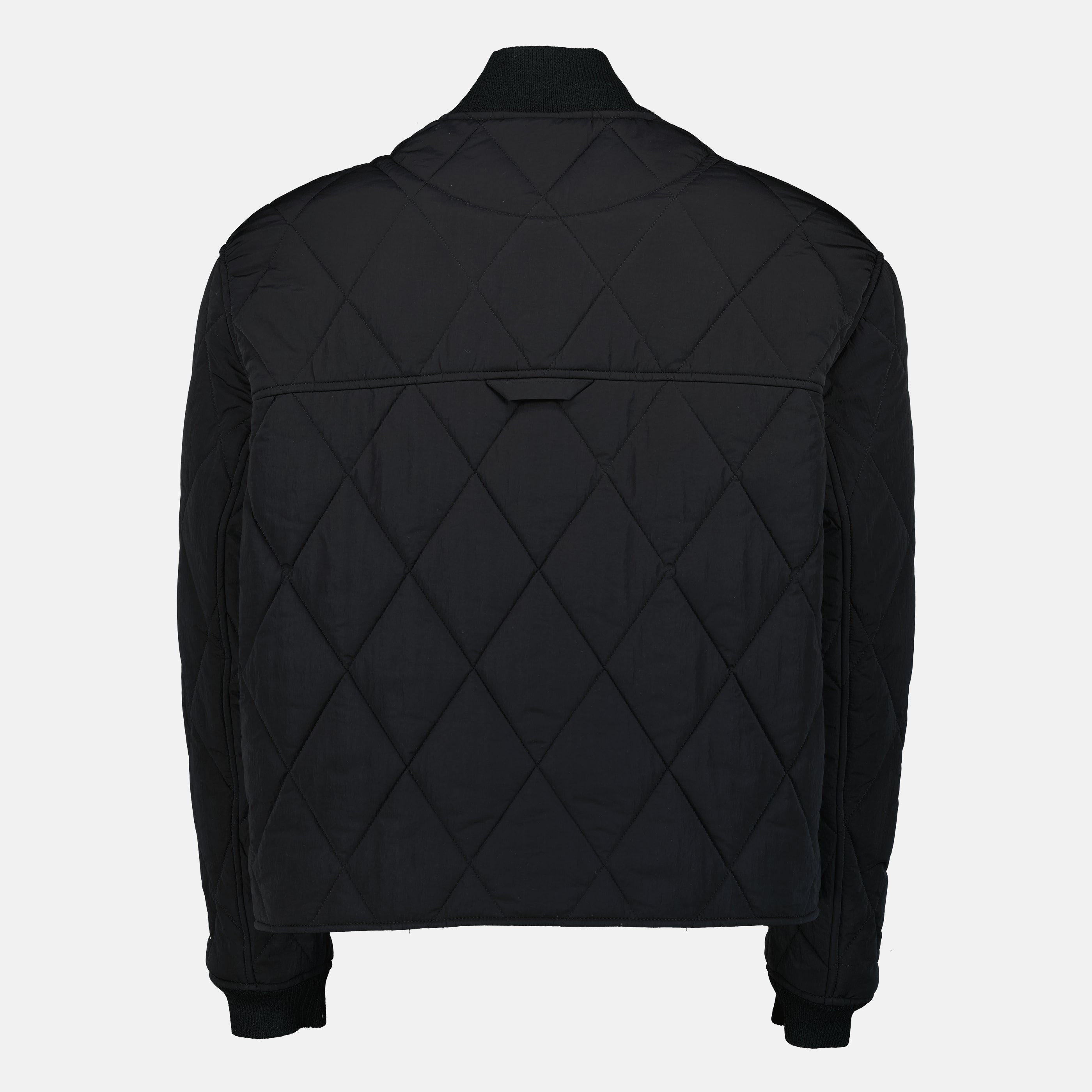 Image de l'article Veste matelassée noire en nylon de la marque Ami PARIS pour Unisex - Saison Printemps-Été 2026 - Vue de Dos