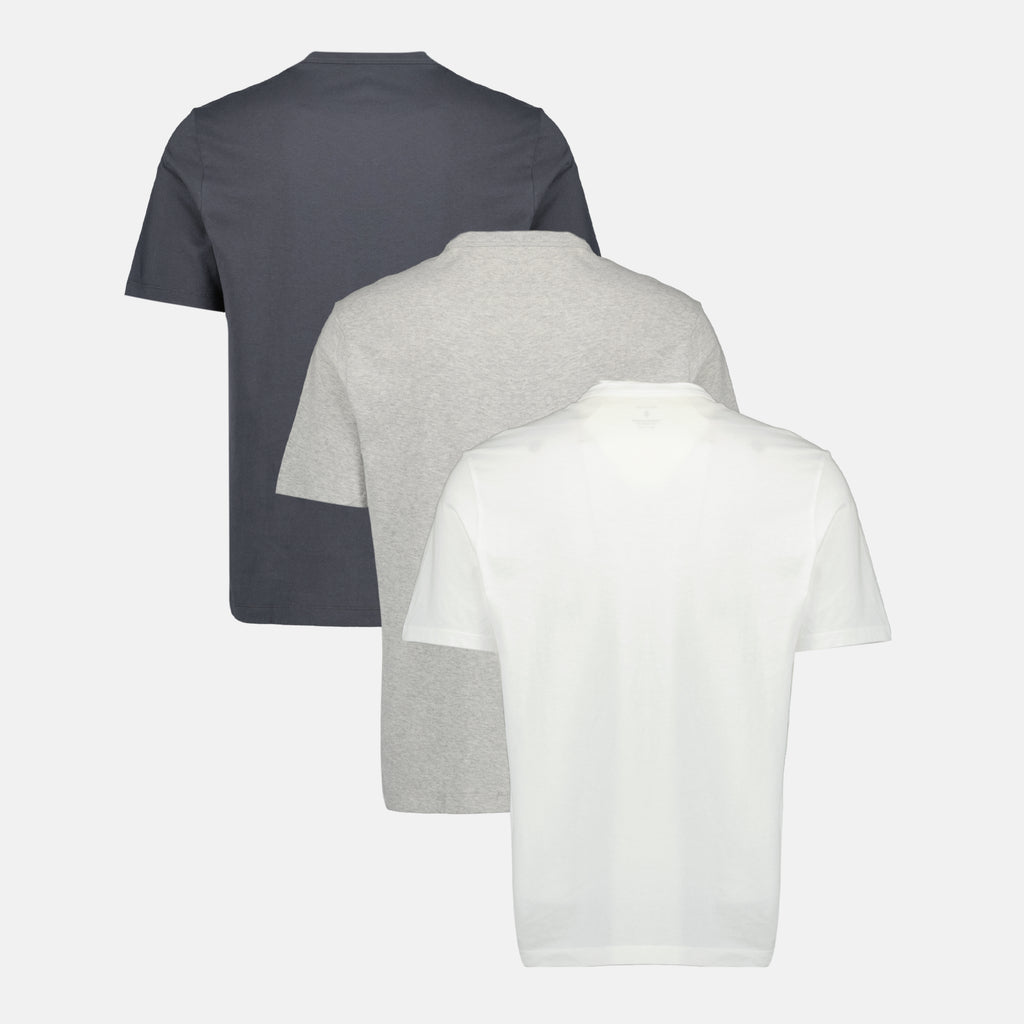 T-shirts Lot de trois t-shits blan, gris et gris foncé en coton Officine Générale Gris Homme