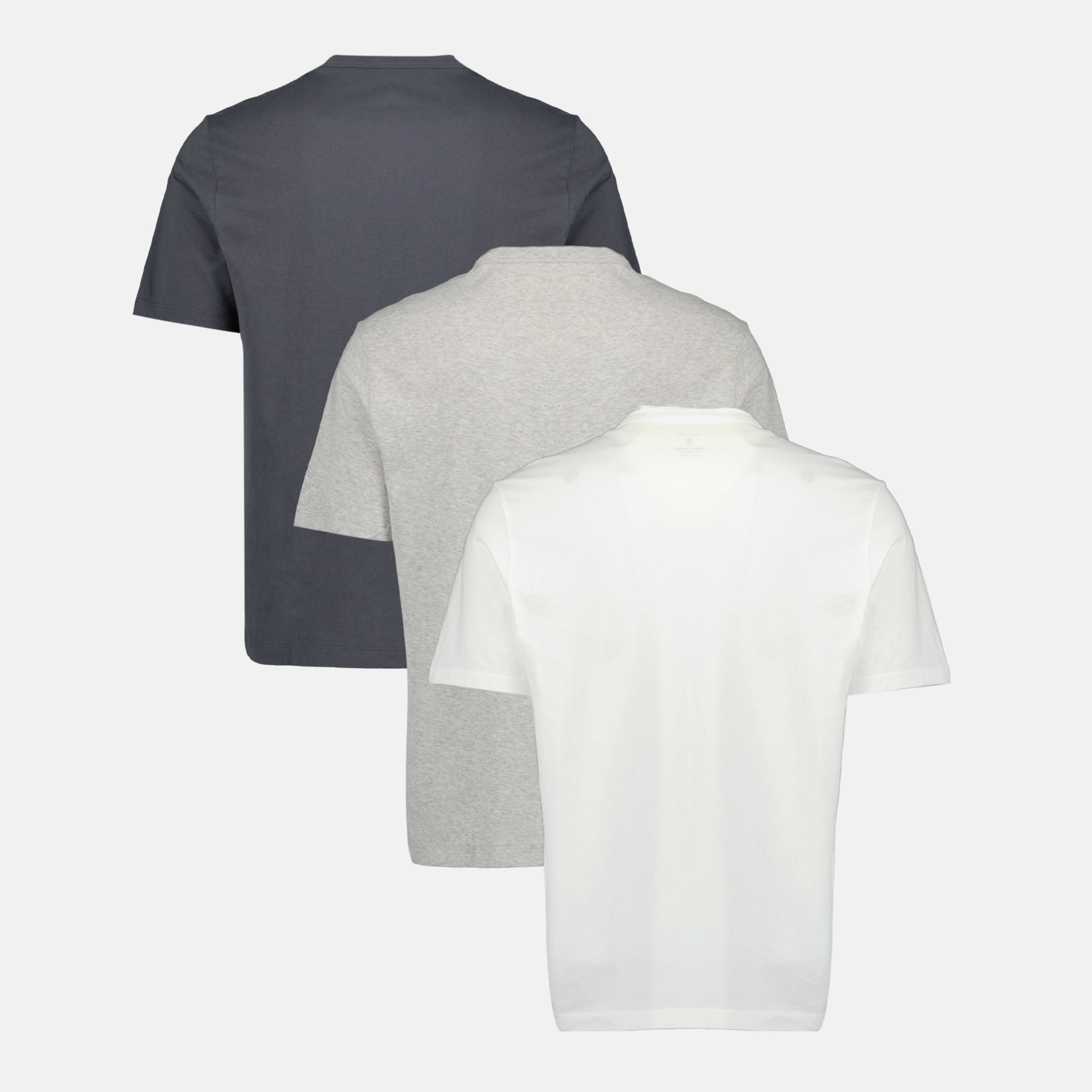 T-shirts Lot de trois t-shits blan, gris et gris foncé en coton Officine Générale Gris Homme