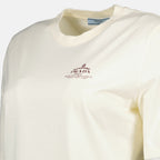 T-shirt T-shirt à logo Prada Beige Femme