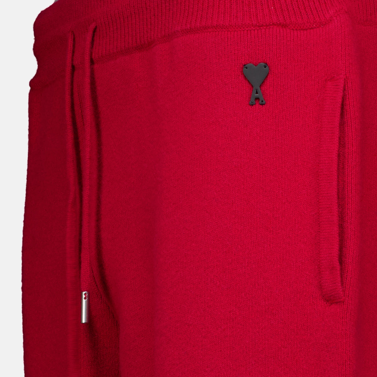 Pantalons Jogging rouge en laine Ami PARIS Rouge Unisexe