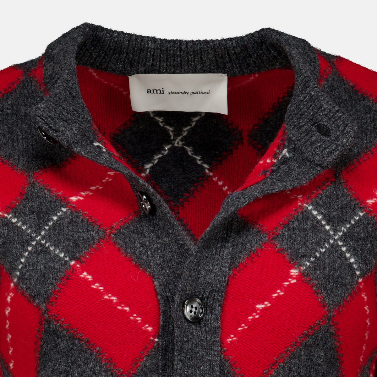 Maille Cardigan en laine rouge Ami PARIS Rouge Femme