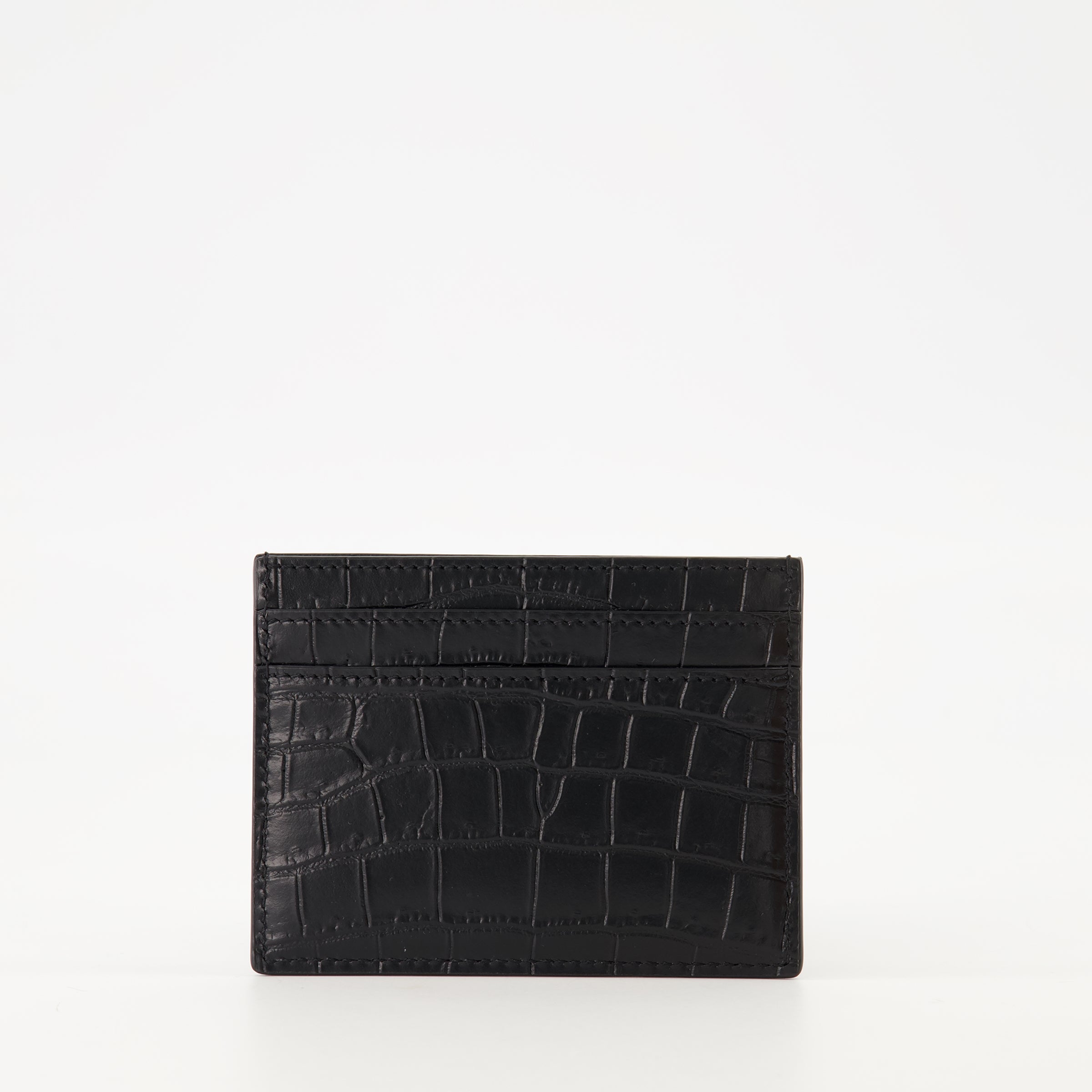Image of the Saint Laurent Paris cardholder from the Saint Laurent brand for Men - Autumn-Winter 2025 - Back View