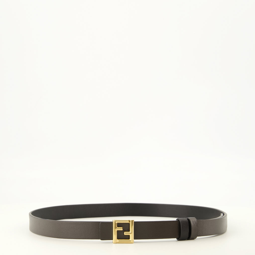 Ceintures Ceinture FF réversible noir Fendi Noir Femme