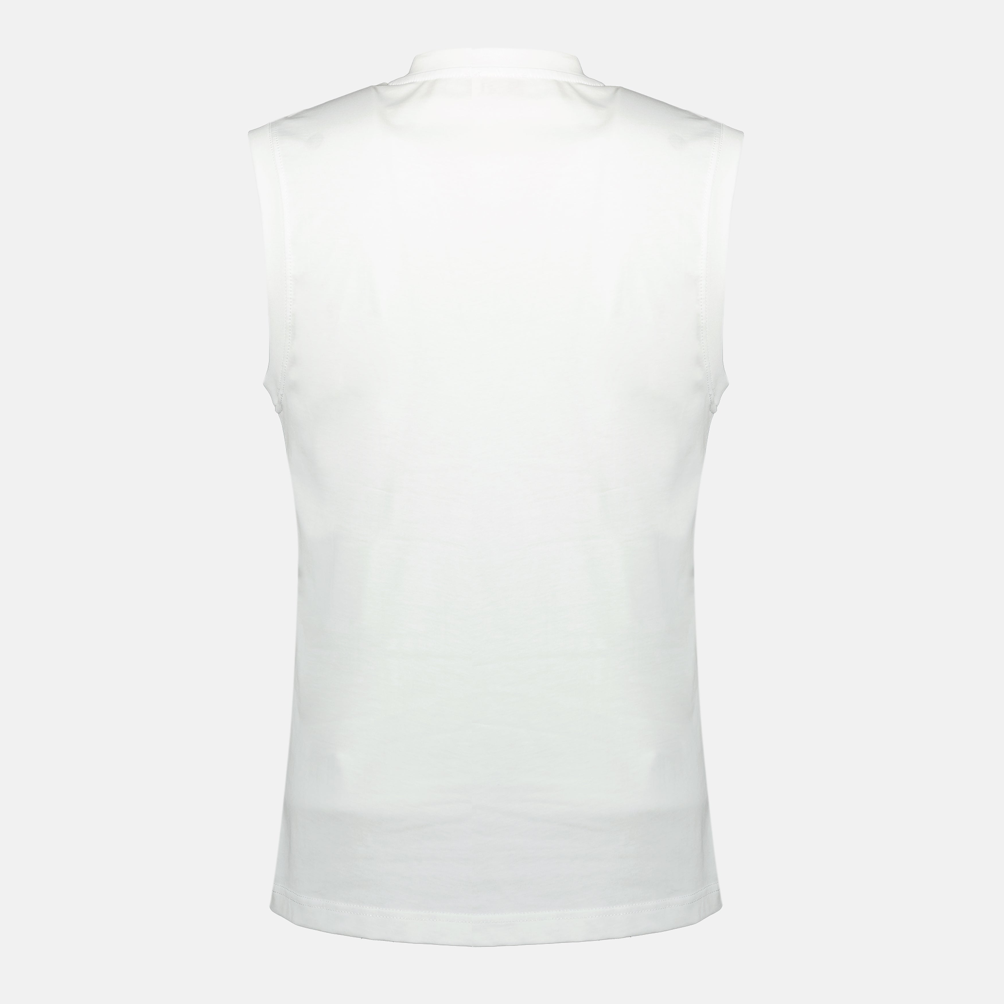Image of the T-Isco-Div white tank top from the Diesel brand for Men - Spring-Summer 2026 - Back View