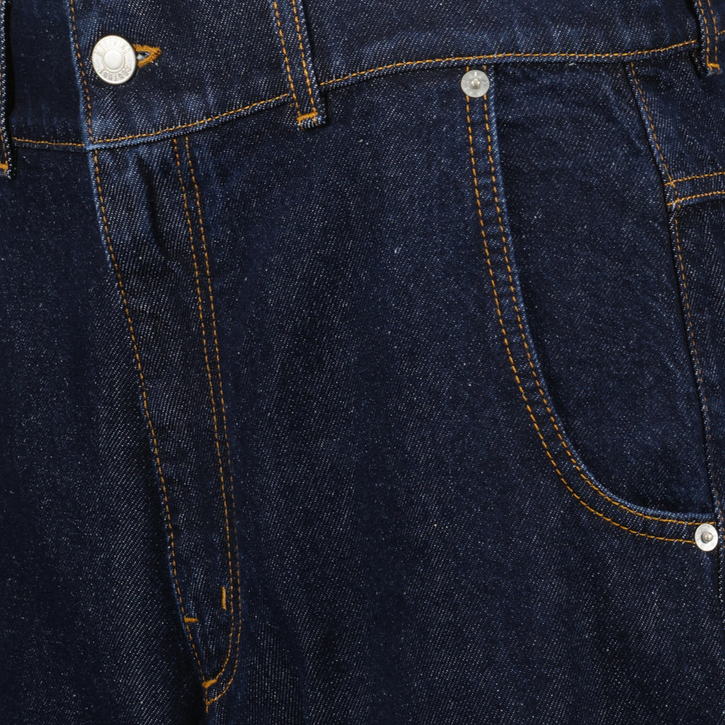 Calças Jeans de Denim Moschino Azul escuro Femme