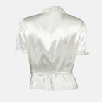 Camisas Chemise en satin Prada Branco Femme