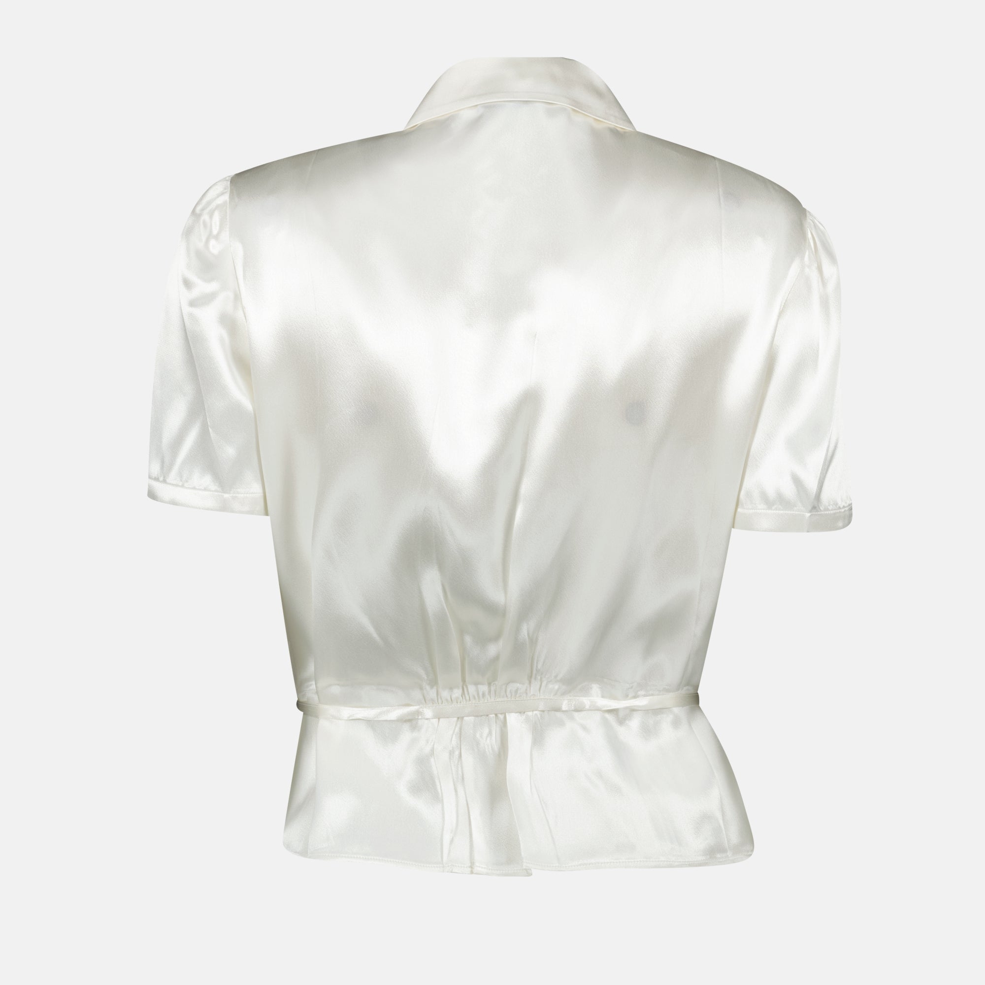 Camisas Chemise en satin Prada Branco Femme