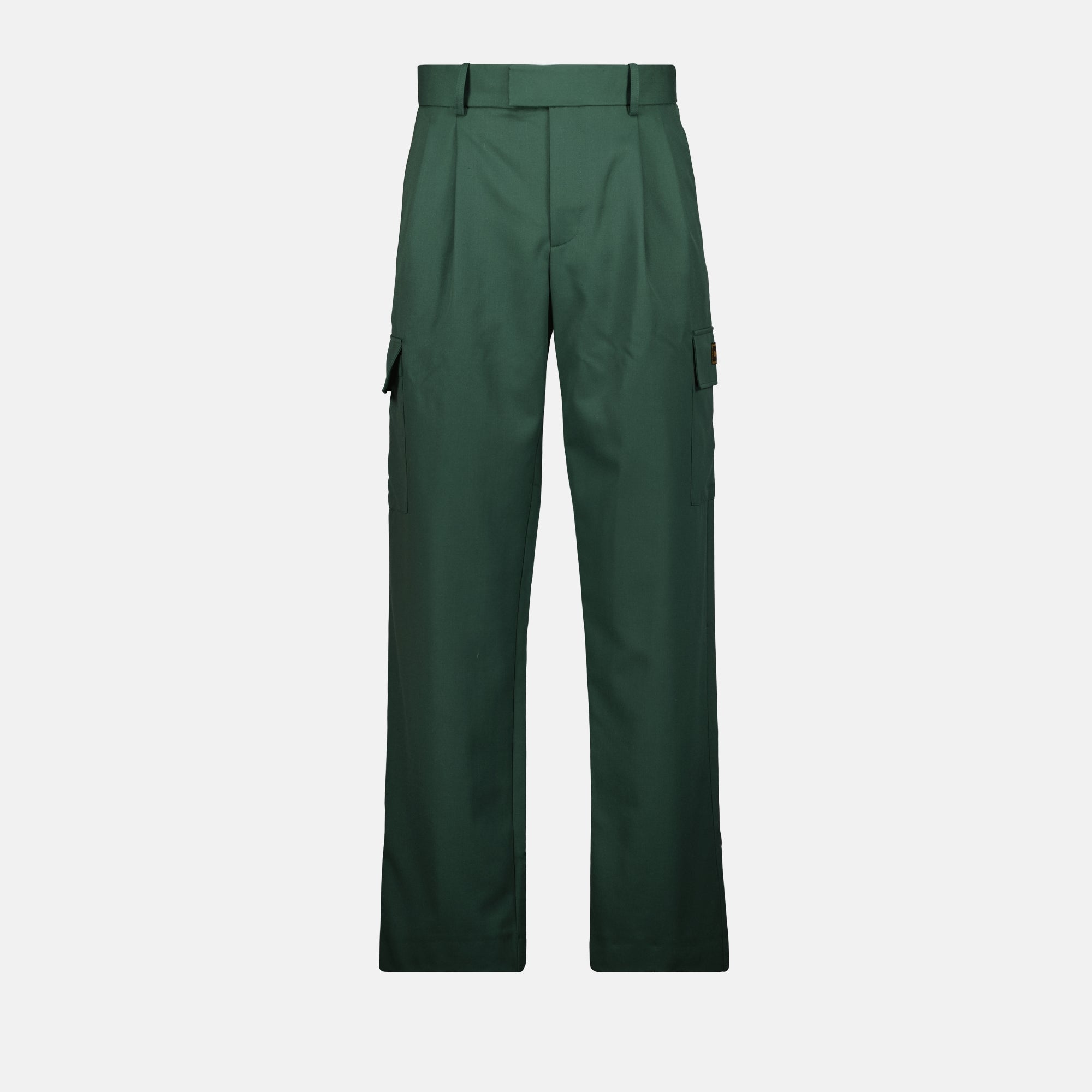 Pantalons Pantalon cargo en laine Drole De Monsieur Vert Homme