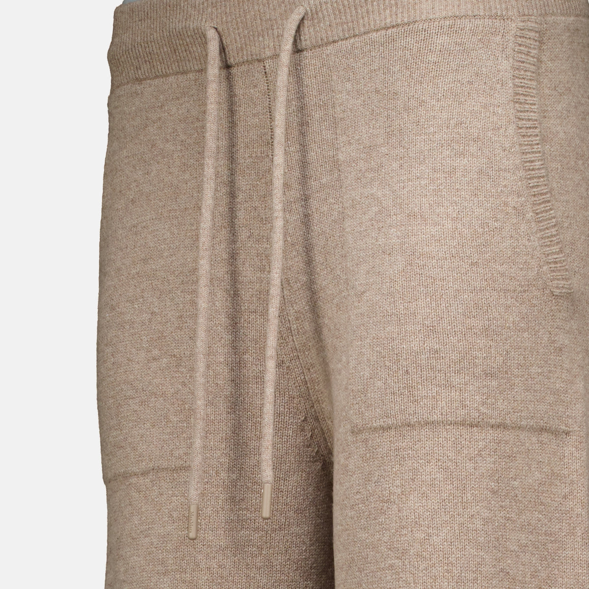 Pantalons Breite Cashmere-Hosen Max Mara Beige Femme