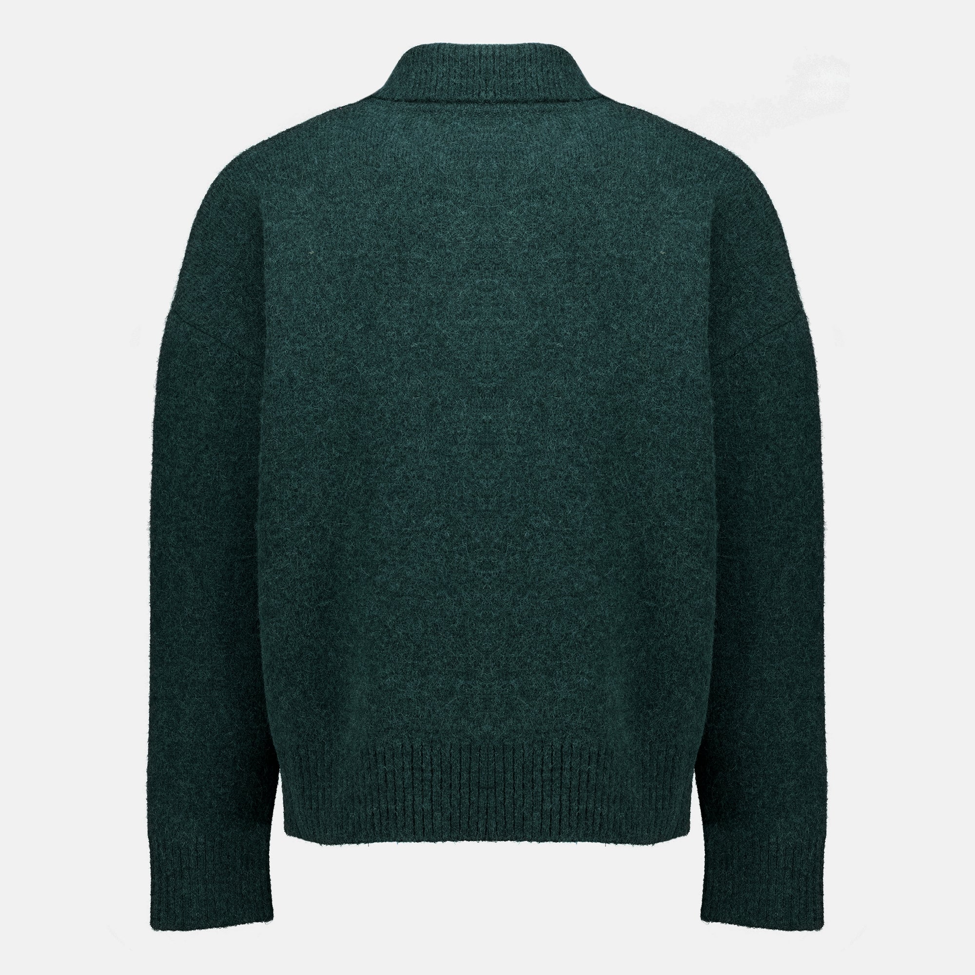 Polos Suéter de Alpaca Verde Oscuro Ami PARIS Vert Unisexe