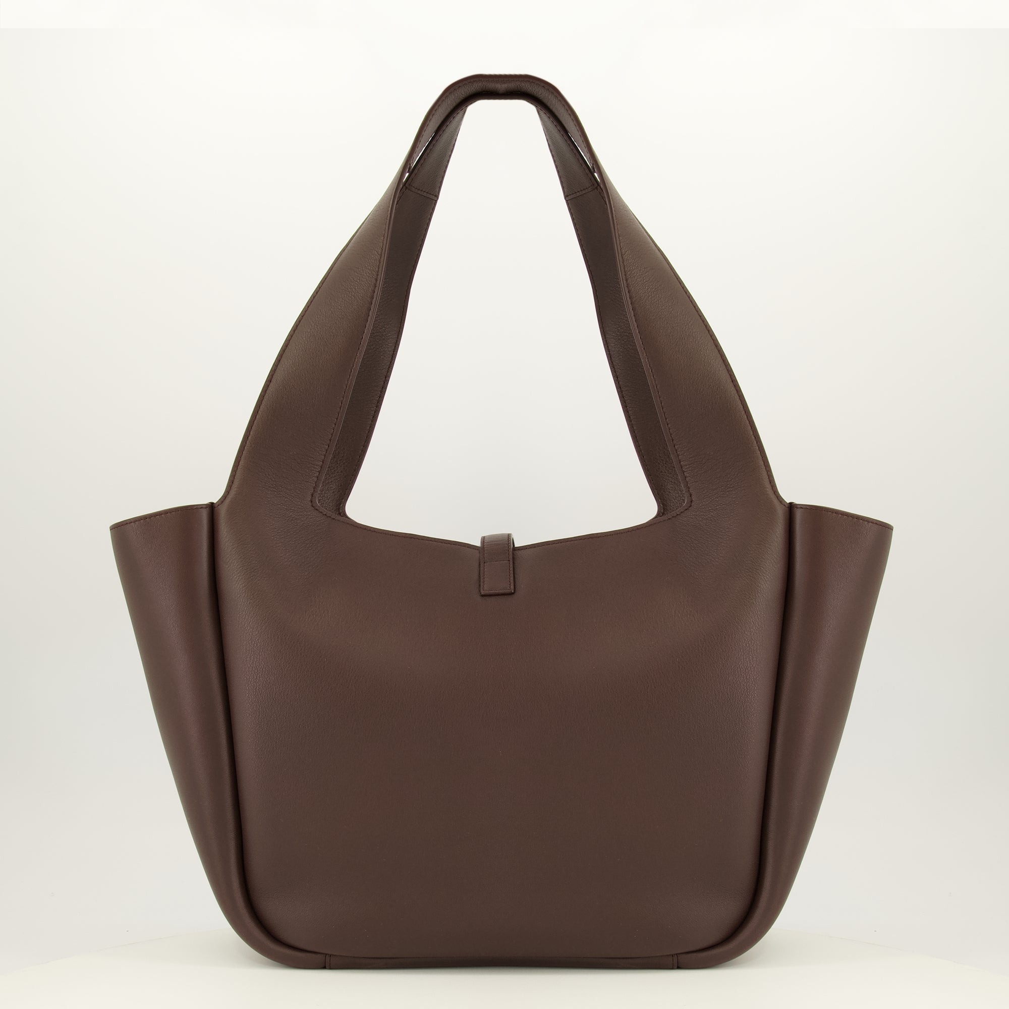 Sacs à main et épaule バルガンディレザーのLe 5 à 7 Beaバッグ Saint Laurent Marron Femme