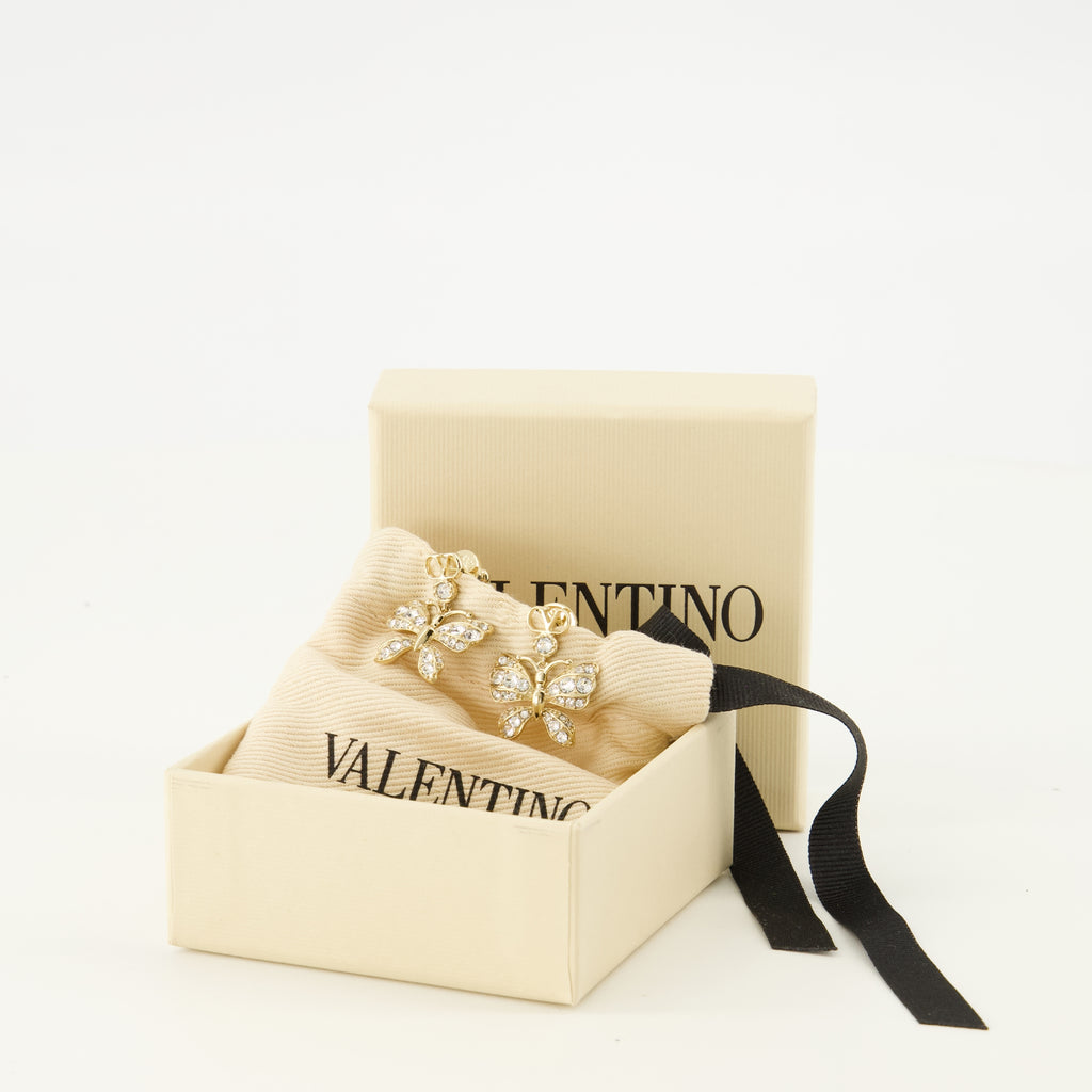 Bijoux Flutterby Ohrringe Swarovski® Kristalle Valentino Garavani Argenté Femme