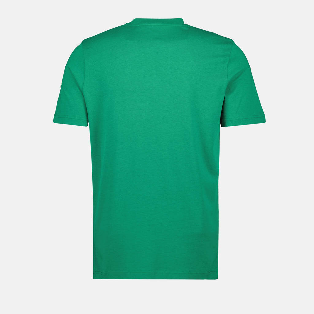 T-shirts T-shirt à logo brodé Moncler Vert Homme