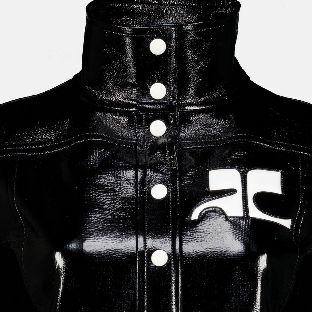 Vestes Reissued Black Vinyl Jacket Courrèges Noir Femme