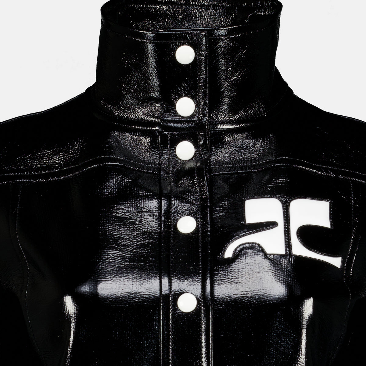 Vestes Reissued Black Vinyl Jacket Courrèges Noir Femme