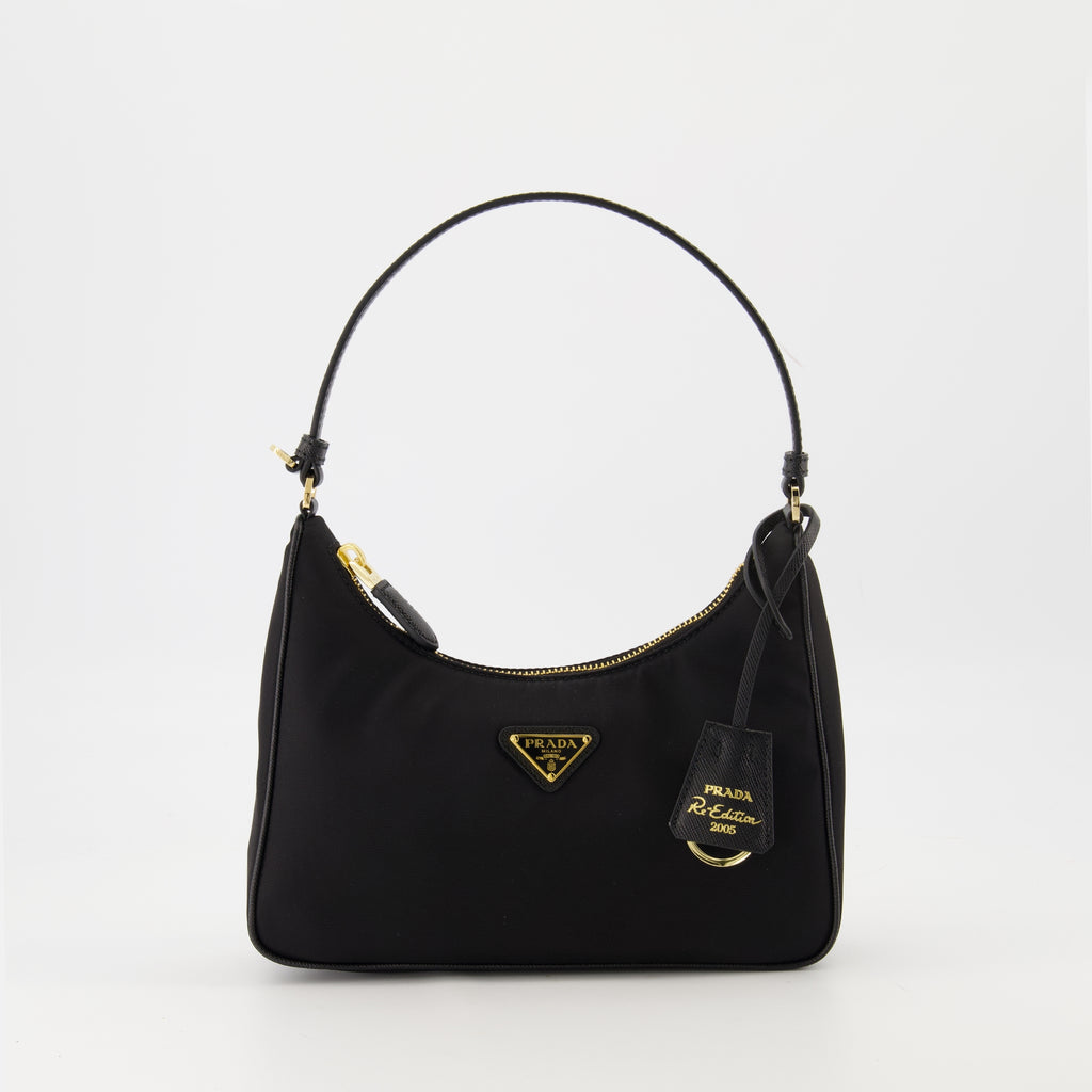 Sacs à main et épaule Mini Sac Re-Edition 2005 Prada Noir Femme