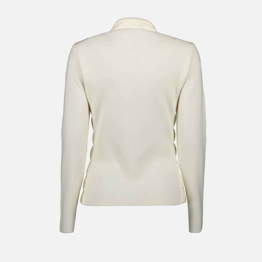 Vestes Veste bi-matière Moncler Blanc Femme