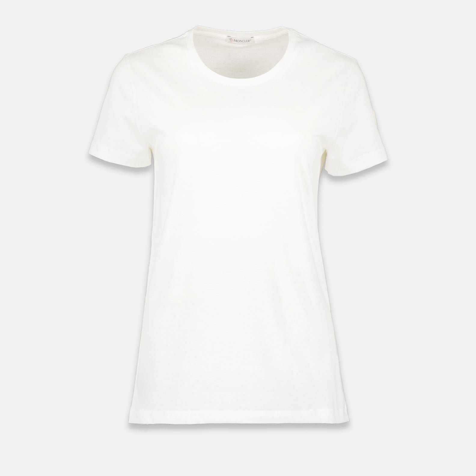 Camisetas T-shirt com Logotipo Moncler Branco Femme