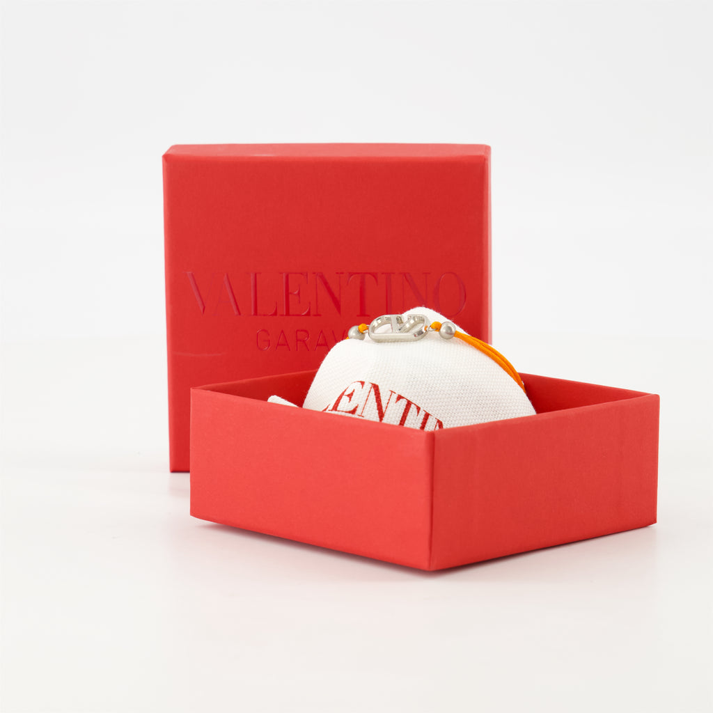 Bijoux Bracelet cordon VLogo Valentino Garavani Orange Homme