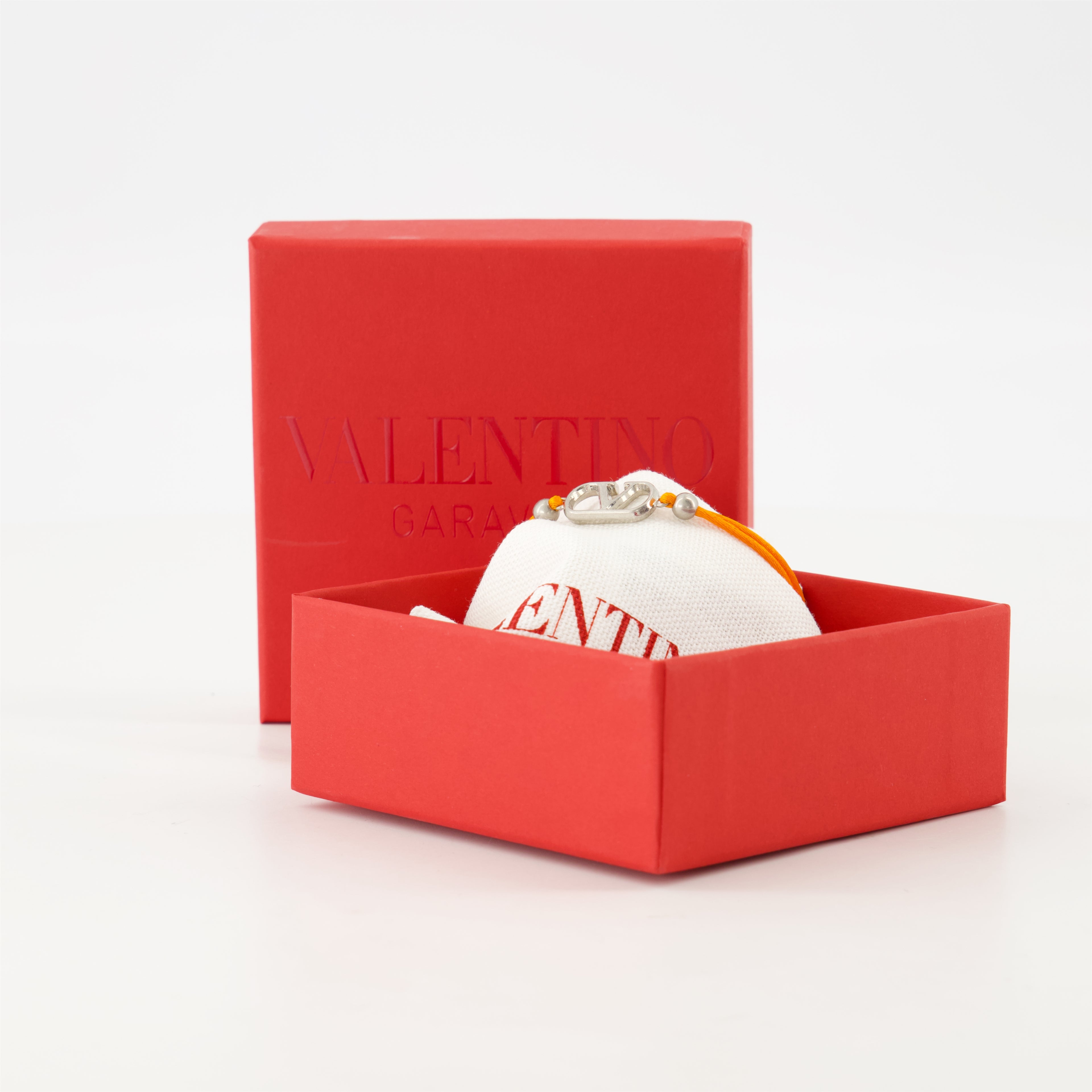 Bijoux Bracelet cordon VLogo Valentino Garavani Orange Homme